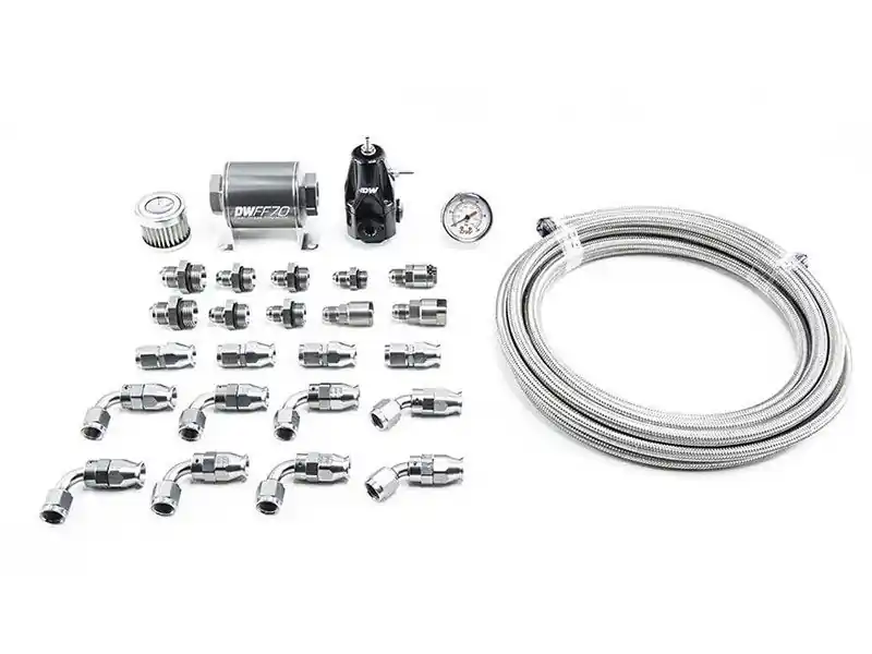 Bargain DeatschWerks -8AN Feed -6AN Return PTFE Plumbing Kit :: 2010-2015 Camaro