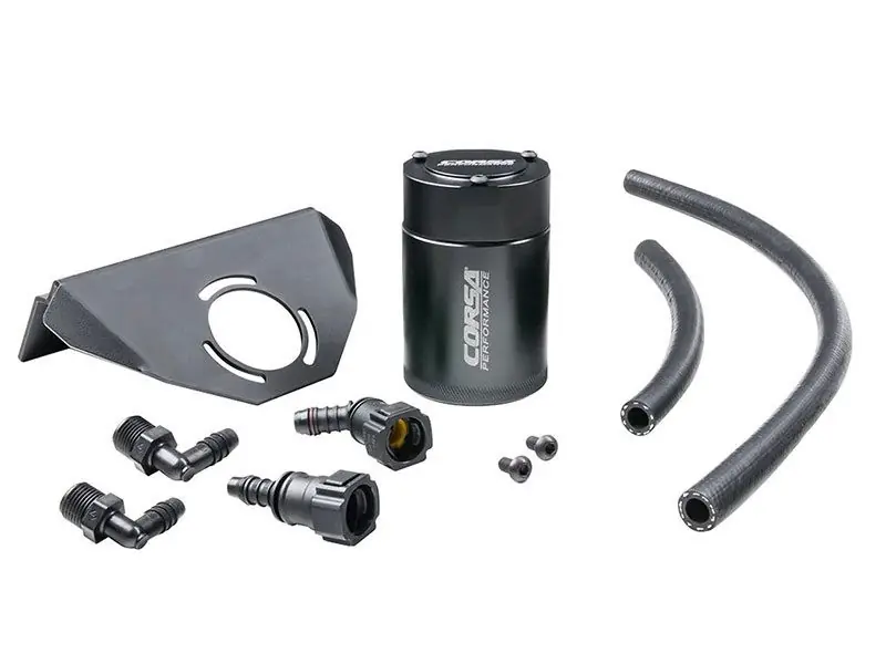 Clearance Corsa Aluminum Oil Catch Can :: 2020-2026 C8 Corvette Coupe