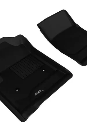 Top Pick 3D MAXpider Kagu All-Weather Floor Liners, Front, Black :: 2014-2018 Silverado - GMC Sierra 1500 Regular Cab