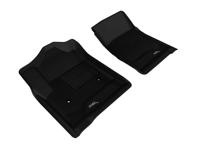 Top Pick 3D MAXpider Kagu All-Weather Floor Liners, Front, Black :: 2014-2018 Silverado - GMC Sierra 1500 Regular Cab