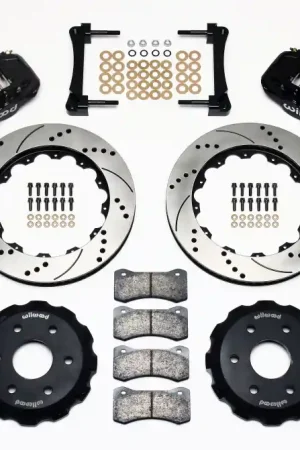 Same Day Shipping Wilwood AERO6 Front 14.25" Big Brake Kit w/ Drilled & Slotted Rotors & 6 Piston Black Calipers :: 2014-2018 Silverado & GMC Sierra 1500