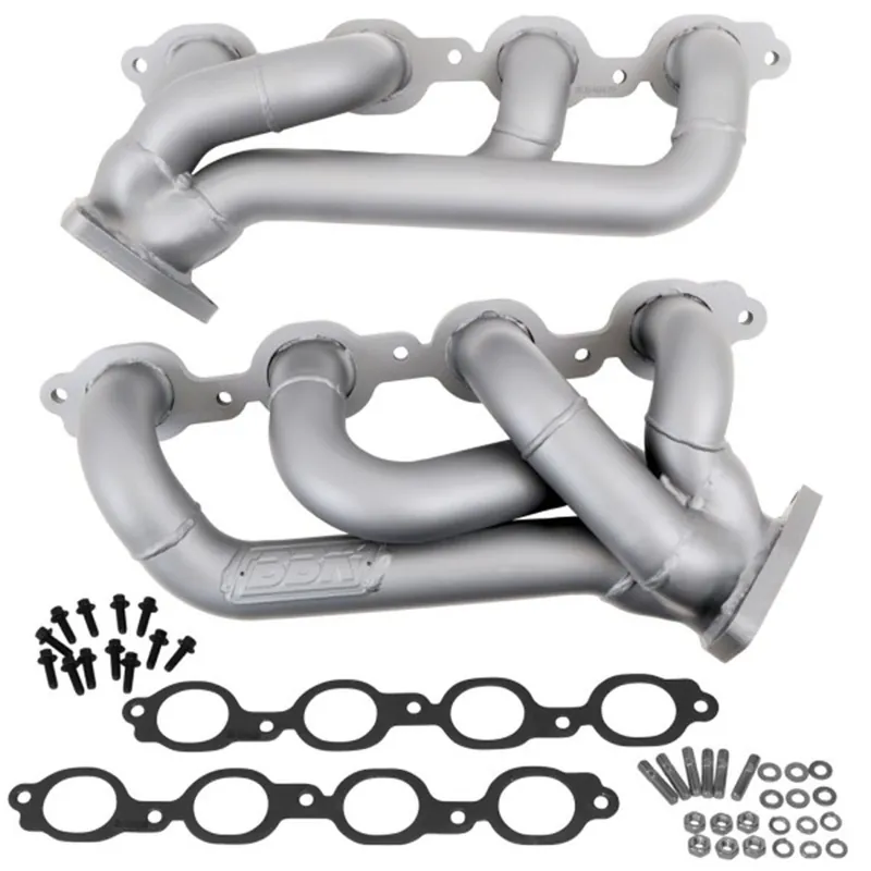 BBK 1 3/4" Shorty Headers, Titanium Ceramic :: 2014-2018 Silverado & GMC Sierra 1500 5.3L & 6.2L Trusted Brand