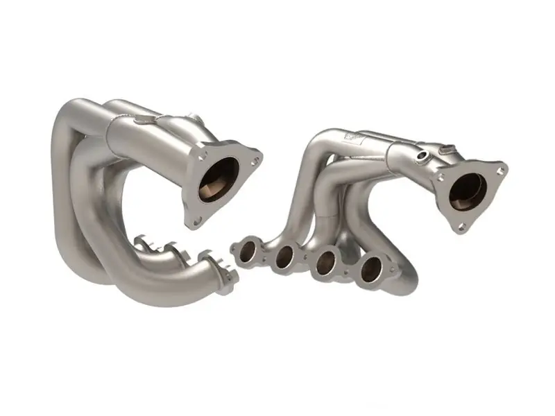 aFe Power Twisted Steel 304 Stainless Steel Long Tube Header, Titanium Cerakote :: 2020-2025 C8 Corvette Price Cut