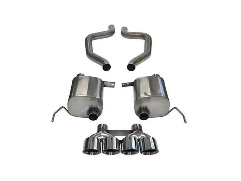 Instant Buy Corsa 2.75" Sport Sound Level Axle-Back Exhaust, 4.5" Polished Quad Tips :: 2015-2019 C7 Corvette Z06, ZR1, Grand Sport Manual