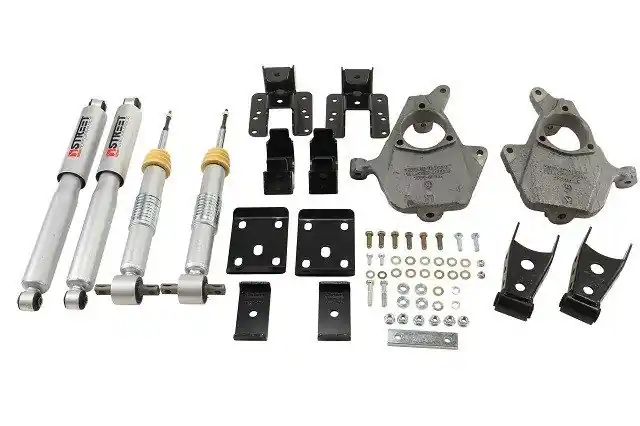 Belltech Lowering Kit With Street Performance Shocks, 2" Front / 4" Rear :: 2014-2015 Silverado & GMC Sierra 1500 2WD Free Delivery