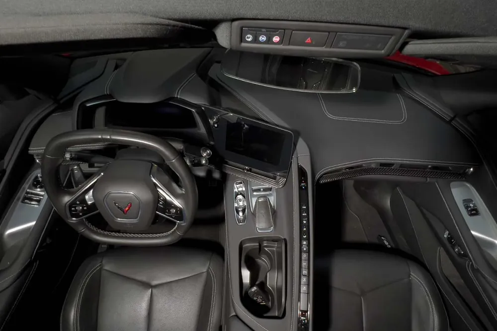 Today Only C8 Corvette Interior Overlay Dash Trim, Carbon Fiber :: 2020-2025 Corvette