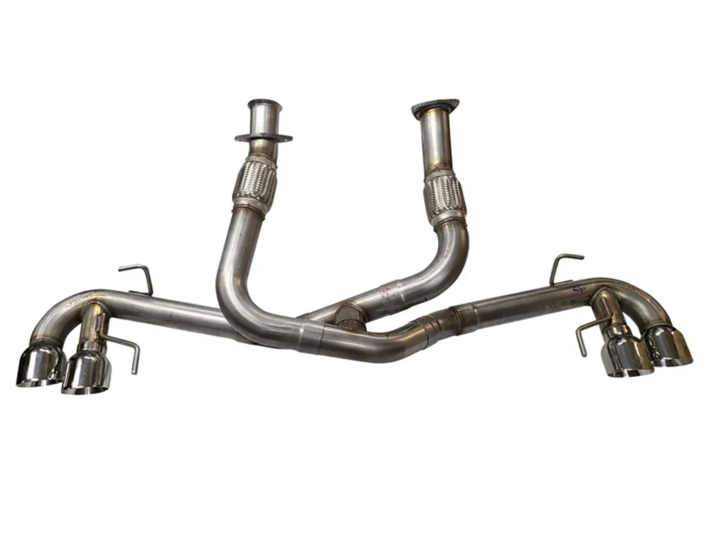 MRT 3" Street Race Cat-Back Exhaust System, 4" Quad Polished Tips :: 2020-2025 C8 Corvette & E-Ray Flash Sale
