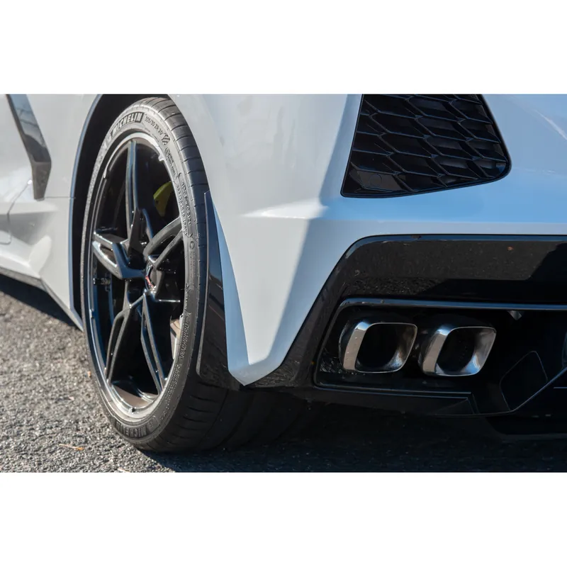 Buy Today C8 Corvette XL Extended Rear Splash Guards, Carbon Flash :: 2020-2026 C8 Corvette Stingray & Z51