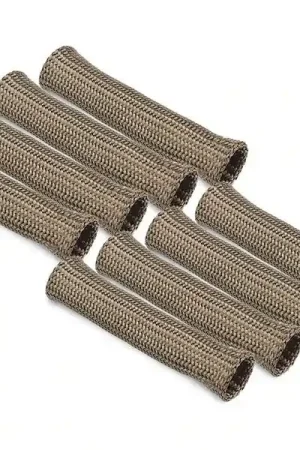 Fan Favorite DEI Protect-A-Boot XL 8" Spark Plug Sleeves, Titanium, Pack of 8 ::