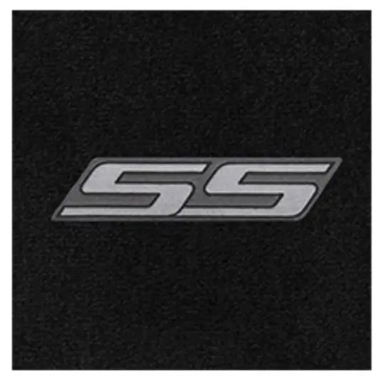 Handmade Lloyd Ultimat Trunk Mat, Black Mat w/ Silver SS Logo :: 2010-2015 Camaro