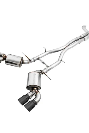 Factory Price AWE Touring Edition 3" Cat-Back Exhaust System w/ 4.5" Quad Diamond Black Tips, Resonated :: 2016-2024 Camaro SS & ZL1