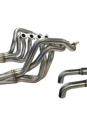 Luxury Kooks 1-7/8" x 3" Long Tube Headers w/ Green Catted OEM Connection Pipe :: 2015-2026 Ford Mustang GT, Mach 1 & Dark Horse