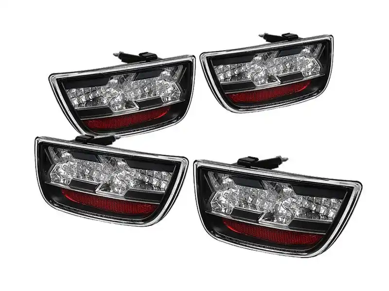 Next Day Delivery Spyder LED Tail Lights, Clear Lens/Black Housing :: 2010-2013 Camaro