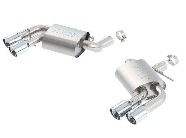 Order Now Borla 2.75" S-Type Axle-Back Exhaust System w/ 4" Quad Polished Tips :: 2016-2024 Camaro SS & ZL1