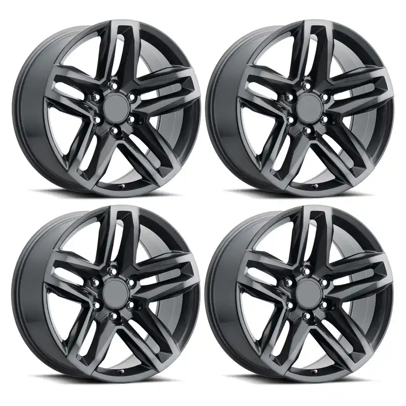FR 94 Trail Boss Replica Wheel Set, Titanium Grey w/Dark Clear, 20x9 :: 2014-2026 Silverado & GMC Sierra 1500 Big Sale