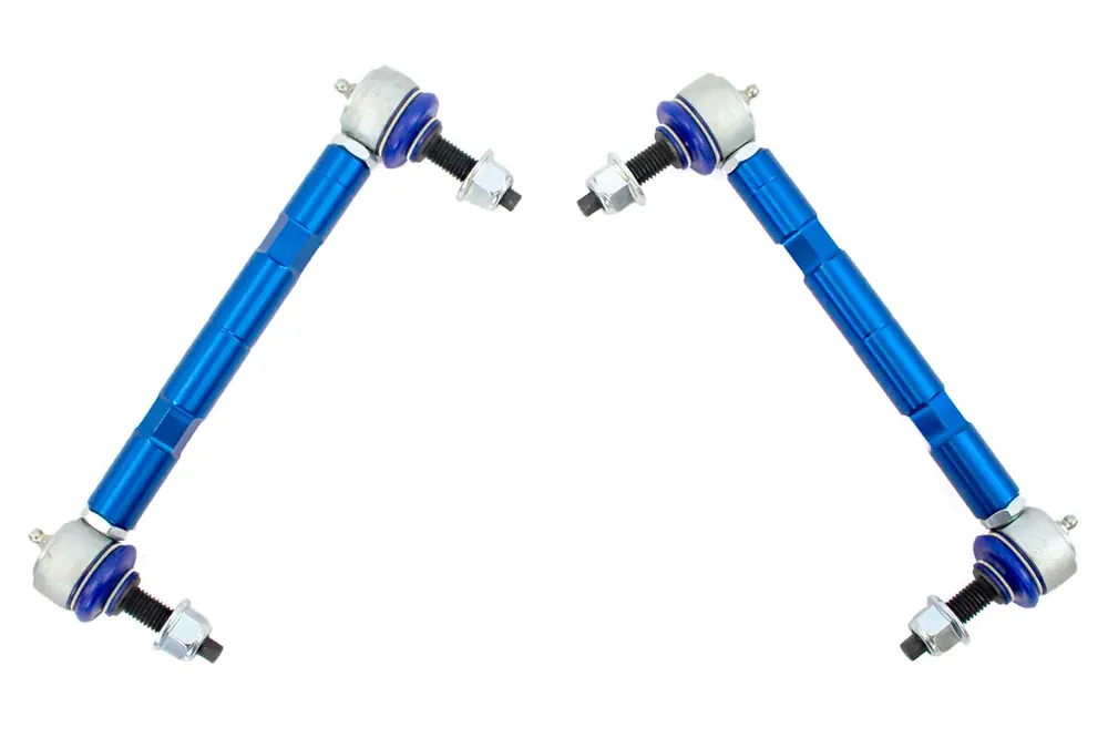 Steeda Adjustable Front Swaybar Endlinks :: 2015-2026 Ford Mustang Free Returns
