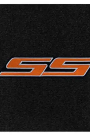 Lloyd 4pc Front Ultimat Floor Mats, Black Mats w/ Orange SS Logo :: 2016-2024 Camaro Warranty Included