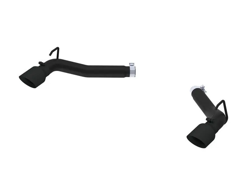 MBRP Armor BLK 3" Dual Axle-Back Muffler Delete Exhaust System w/ 4.5" Dual Tips, Black Coated :: 2010-2015 Camaro SS Fresh Stock