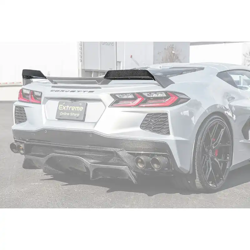 Exclusive C8 Corvette Rear Spoiler Wicker Bill Extension, Carbon Fiber :: 2020-2026 Corvette C8 Stingray & Z51