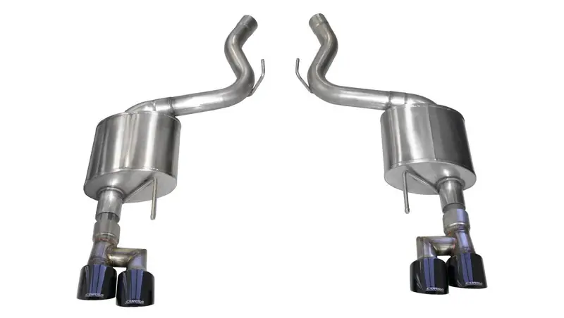 Sale Corsa 3" Sport Axle-Back Exhaust w/ 4" Quad Black PVD Tips :: 2018-2023 Ford Mustang GT w/ Non-Active Exhaust