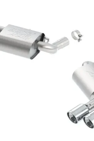 Borla 2.75" ATAK Axle-Back Exhaust System w/ 4" Quad Polished Tips :: 2016-2024 Camaro SS & ZL1 Free Returns