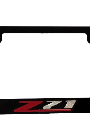 Buy Direct Elite "Z71" License Plate Frame, Black, 50 State Legal :: 2014-2025 Silverado