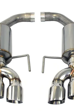 Latest Steeda 2.5" Axle-Back Exhaust System w/ Quad 3.5" Polished Tips :: 2018-2023 Ford Mustang GT