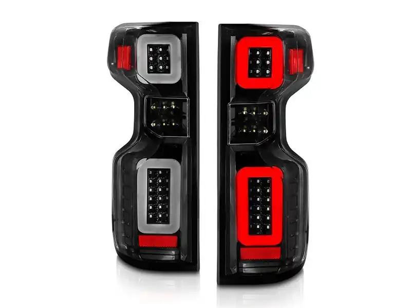 ANZO Sequential LED Taillights, Black Housing, Clear Lens :: 2019-2021 Silverado 1500 Certified