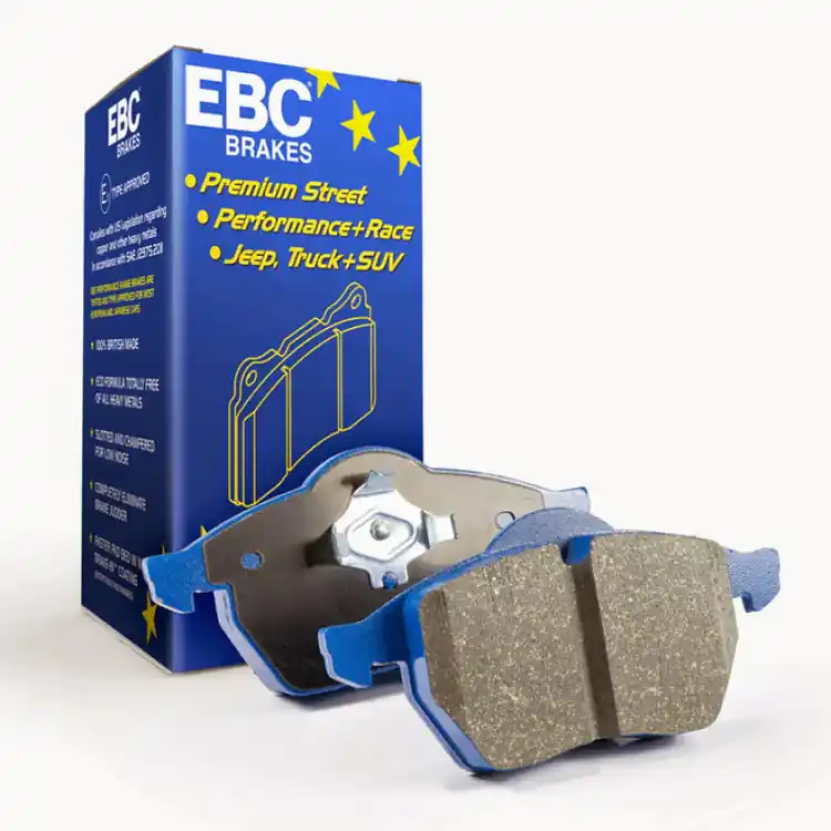 EBC Bluestuff NDX Street & Track Front Brake Pads :: 2015-2023 Ford Mustang GT w/o Performance Pack, V6 & EcoBoost w/ Performance Pack Buy Direct