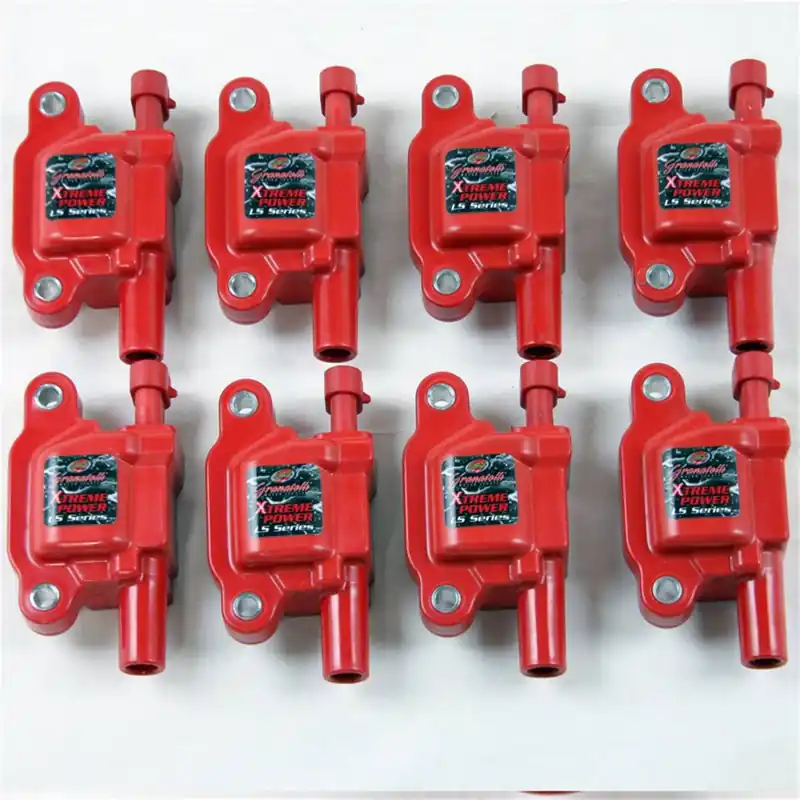 Money Back Guarantee Granatelli Direct Ignition Coil Set 80K, Red :: 2016-2024 Camaro SS, ZL1 & 2014-2019 Corvette Non-ZR1