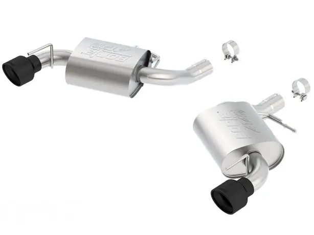Borla 2.75" ATAK Axle-Back Exhaust System w/ 4.5" Dual Black Tips :: 2016-2024 Camaro SS w/o NPP Valves, w/o Ground Effects Package Instant Buy