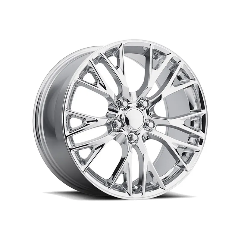 Clearance FR 22 Z06 Replica Rear Wheel, Chrome, 19x10 :: 2005-2019 Corvette Stingray