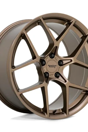 American Racing Crossfire Front Wheel, Matte Bronze, 20x9 :: 2015-2025 Ford Mustang Fan Favorite