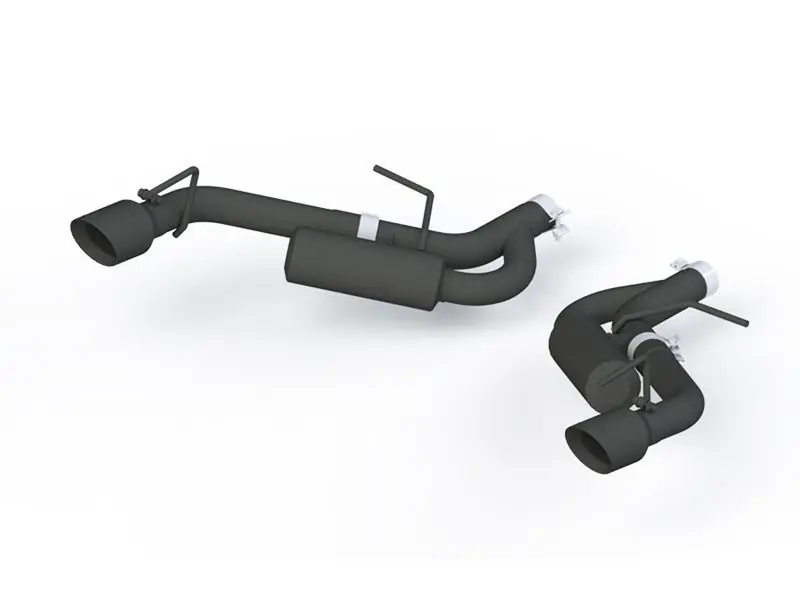 MBRP Armor BLK 2.5" Axle-Back Exhaust System w/ 4" Dual Tips, Black Coated :: 2016-2024 Camaro V6 3.6L, 2.0T Non-NPP Last Chance