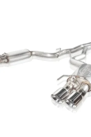 Time-Limited Stainless Works 3" Legend Cat-Back Exhaust w/ X-Pipe & Quad Polished Tips, Factory Connect :: 2018-2023 Mustang GT w/ Active Exhaust