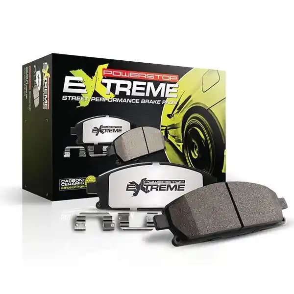Limited Edition PowerStop Z26 Street Performance Carbon Fiber Front Brake Pads w/ Hardware Kit :: 2020-2022 Ford Mustang GT500