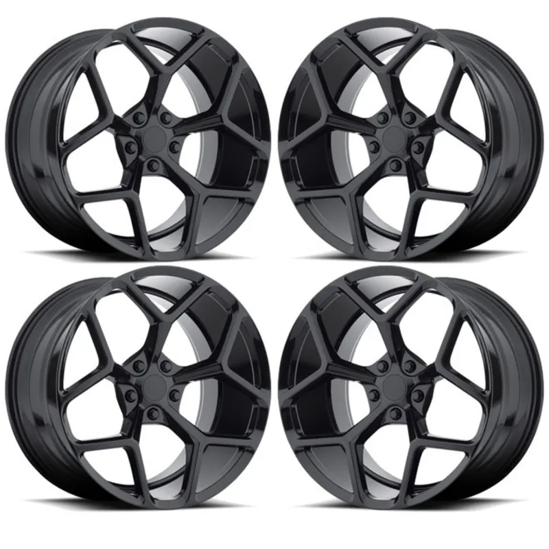 MRR M228 Z28 Style Gloss Black 20-Inch Staggered Wheel Set 20x9+25 Front, 20x10+35 Rear:: 2016-2024 Camaro Reduced Price