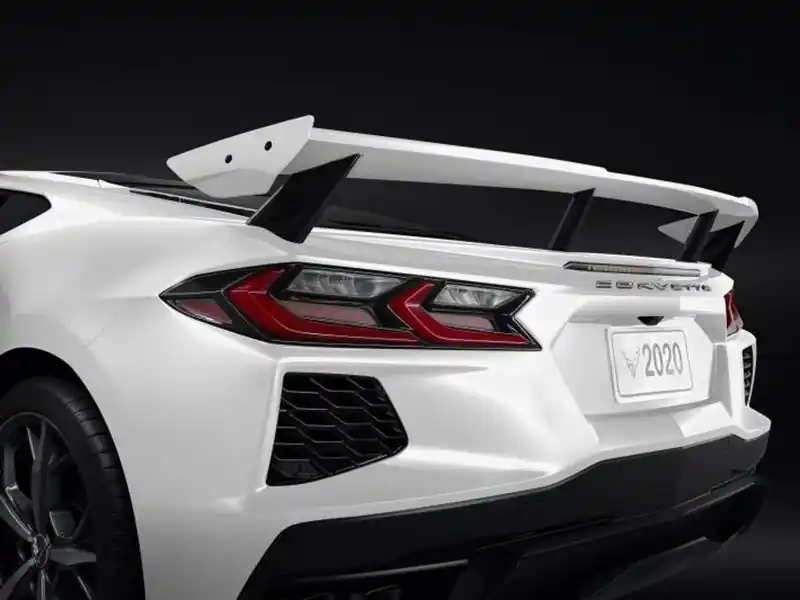 Mega Sale Chevrolet High Wing Spoiler, Arctic White :: 2020-2025 C8 Corvette Stingray