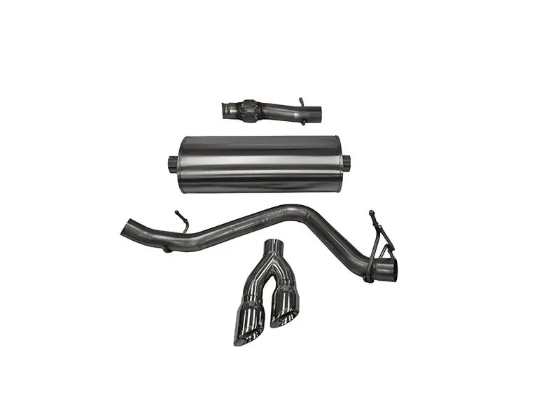 One Day Deal Corsa Sport 3" Cat-Back Exhaust System w/Single Side Exit, Dual 4" Polished Tips :: 2014-2018 Silverado & GMC Sierra 1500 5.3L 143WB