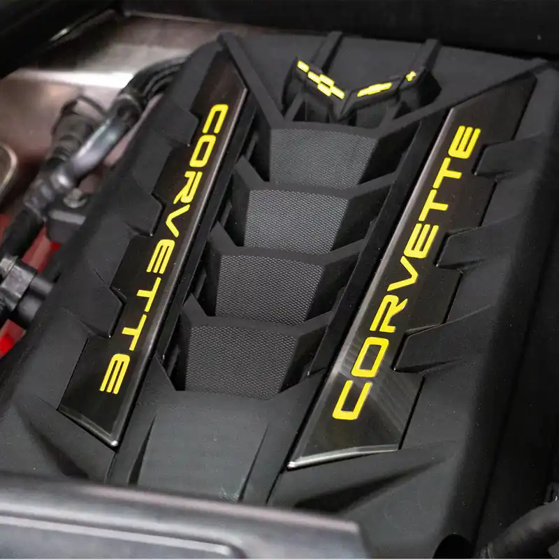 Phastek "CORVETTE" Engine Cover Letter Overlay :: 2020-2026 Corvette New Arrival