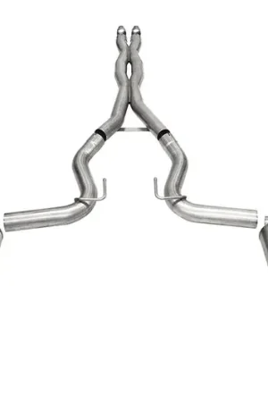 Bargain Corsa 3" Xtreme Cat-Back Exhaust w/ 4.5" Dual Black PVD Straight Cut Tips :: 2024-2026 Ford Mustang GT w/ Non-Active Exhaust