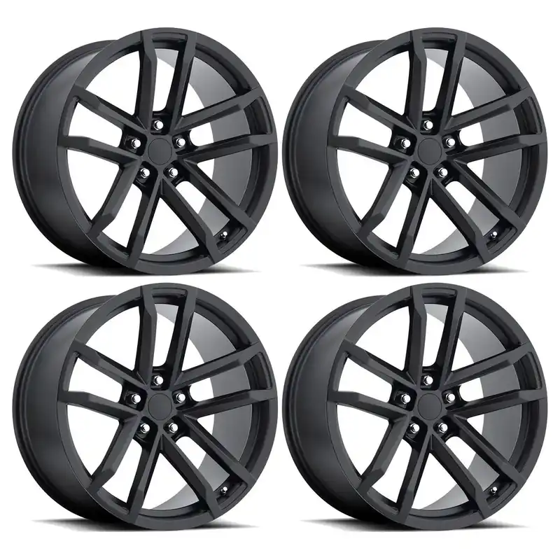 FR 41 ZL1 Replica Wheel Set, Satin Black, 20x9 & 20x10 :: 2010-2024 Camaro Get Yours