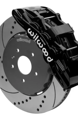 Wilwood SX6R Front 15" Big Brake Kit w/ Drilled & Slotted Rotors & 6 Piston Black Calipers :: 2014-2019 Corvette Fresh Stock