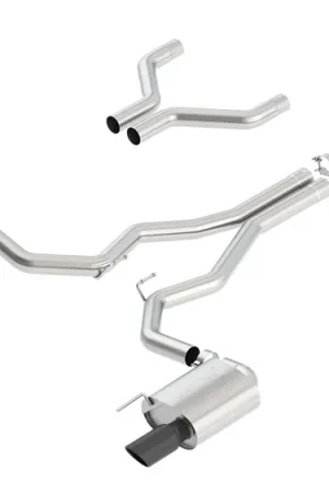 Borla 3" ATAK Cat-Back Exhaust System w/ 4" Dual Black Chrome Tips :: 2015-2017 Ford Mustang GT While Supplies Last