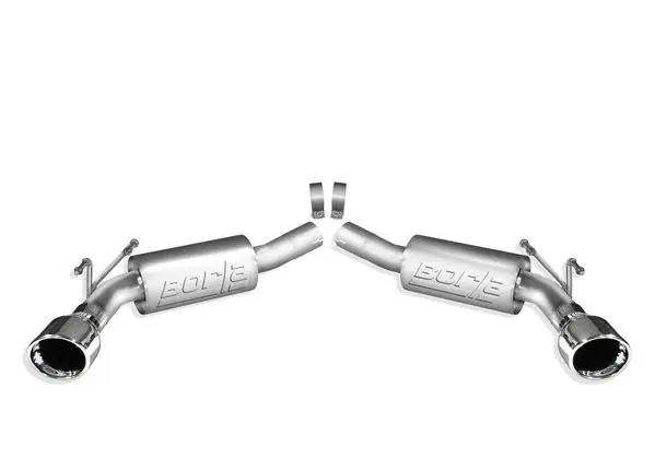 While Supplies Last Borla 2.5" ATAK Axle-Back Exhaust System w/ 4.5" Dual Polished Tips :: 2010-2013 Camaro SS w/o Factory Ground Effects Package