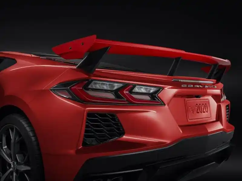 Chevrolet High Wing Spoiler, Torch Red :: 2020-2025 C8 Corvette Stingray Best Price