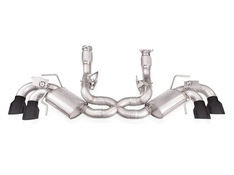 Stainless Works Legend Cat-Back Exhaust, Matte Black Tips :: 2020-2026 C8 Corvette & E-Ray Premium
