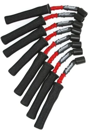 Price Drop Granatelli Spark Plug Wireset With Black Fire Sleeves 8MM, Red :: 2010-2015 Camaro SS, ZL1, Z28 & 2005-2013 Corvette