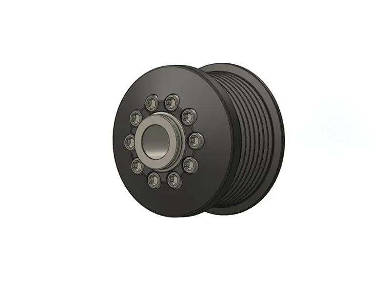 ZPE GripTec 2.50" 8 Rib L2V Pulley & Hub Kit, L2V Coated :: 2012-2015 Camaro ZL1 Limited Edition