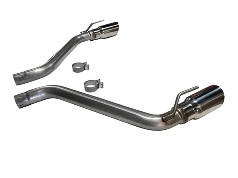 Express Delivery MRT 2.5" Version 3 Muffler Delete Axle-Back Exhaust System, 4" Dual Polished Tips :: 2016-2024 Camaro 2.0L 4-Cyl